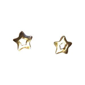 Gold-Tone Minimalist Star Stud Earrings New without Tags NWOT